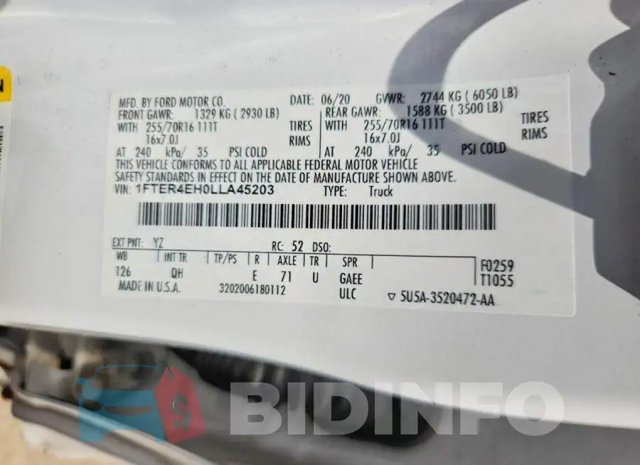 1FTER4EH0LLA45203 Photo# 12