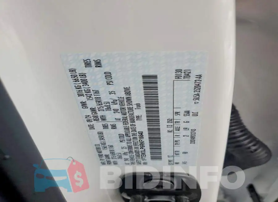 1FTEW3LP6RKF16640 Photo# 12