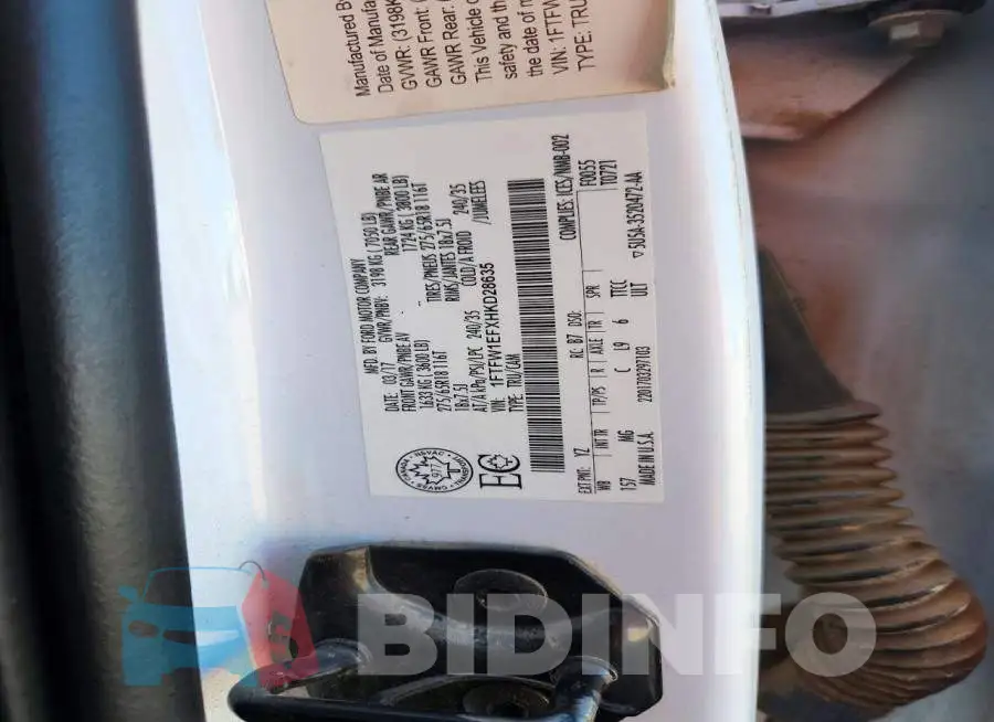 1FTFW1EFXHKD28635 Photo# 12