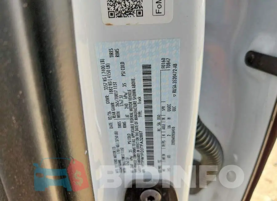 1FTFW1FD3TFA32807 Photo# 12