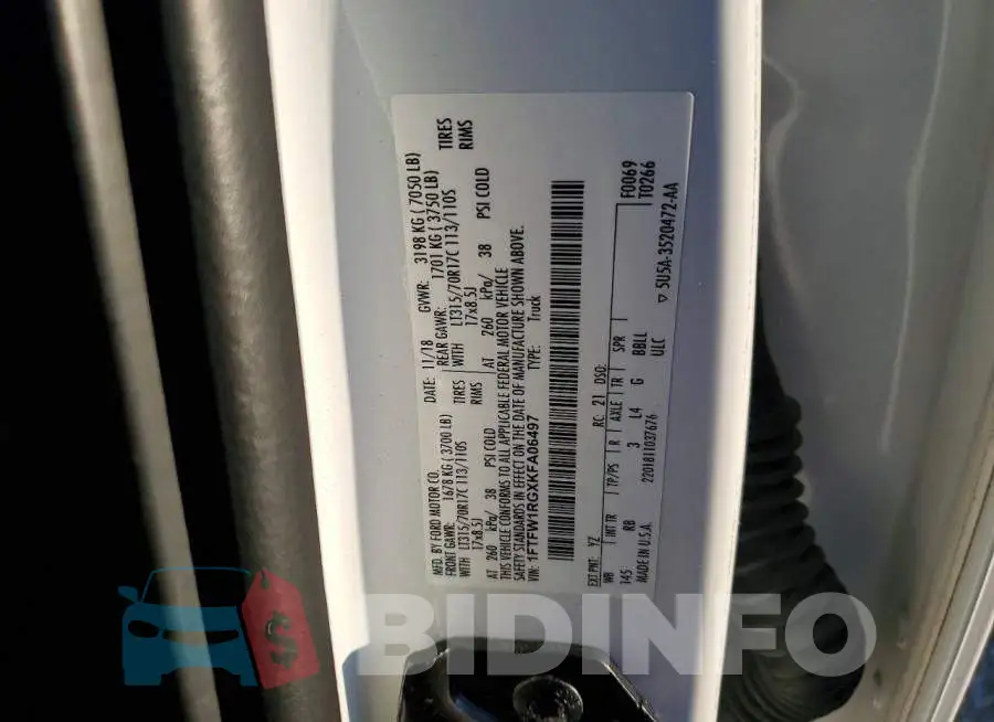 1FTFW1RGXKFA06497 Photo# 12