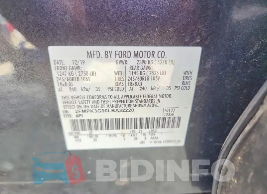 2FMPK3G90LBA32220 Photo# 13