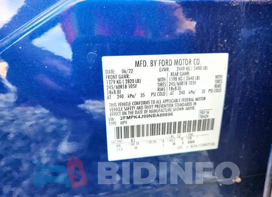 2FMPK4J99NBA69896 Photo# 13
