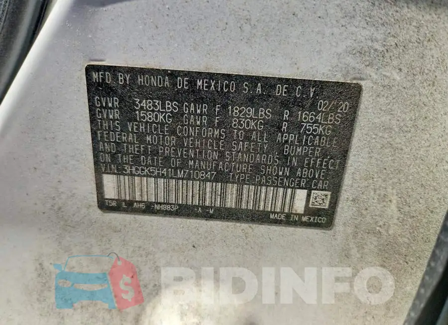 3HGGK5H41LM710847 Photo# 12