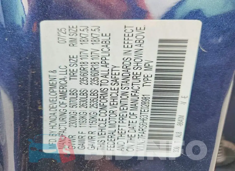 7FARS6H63TE028981 Photo# 14