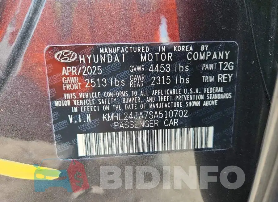 KMHL24JA7SA510702 Photo# 12