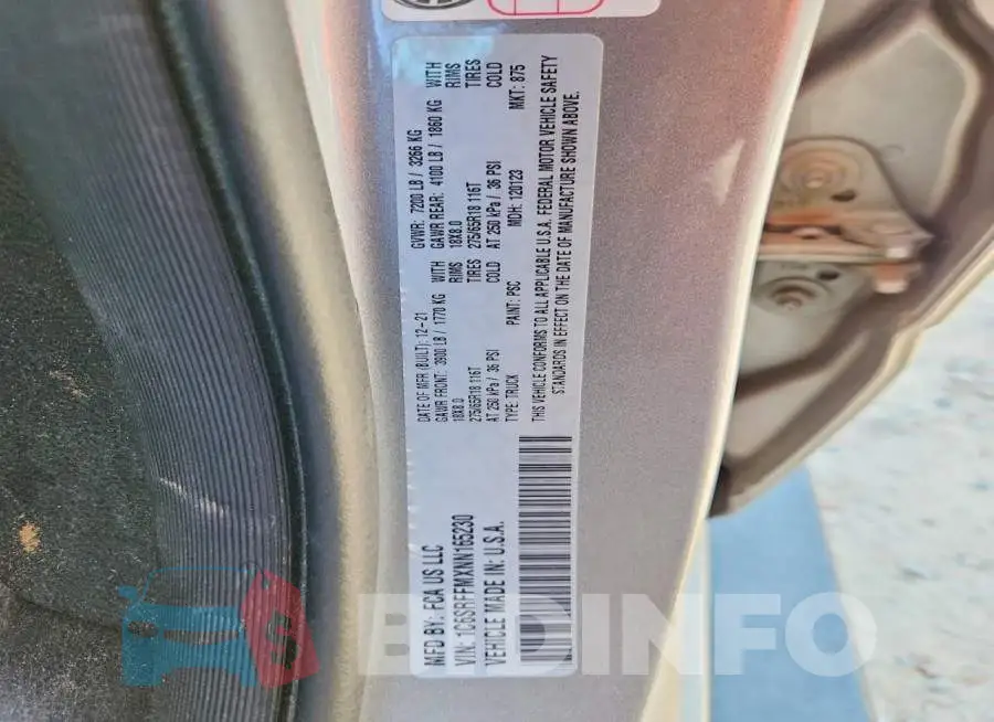 1C6SRFFMXNN165230 Photo# 12