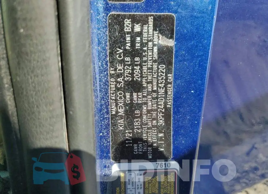 3KPF24AD1NE435220 Photo# 12