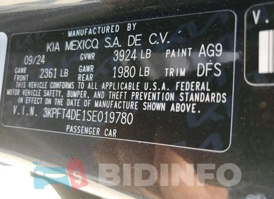 3KPFT4DE1SE019780 Photo# 12