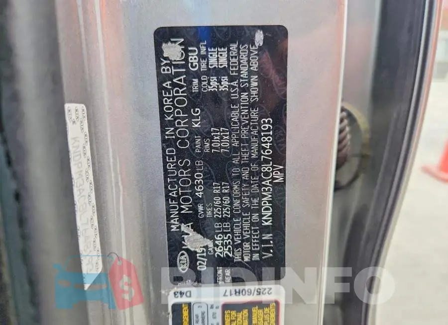 KNDPM3AC8L7648193 Photo# 13