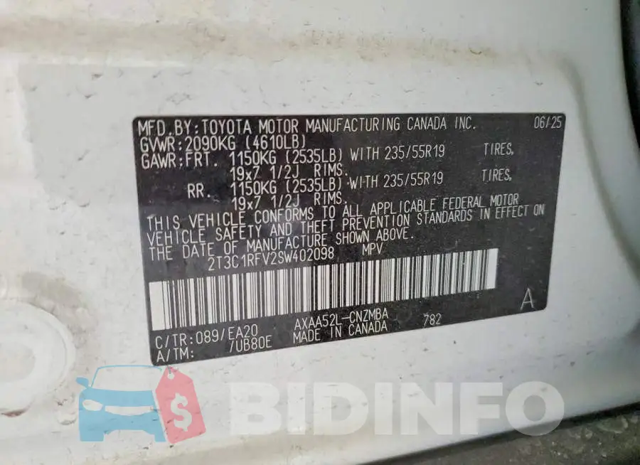 2T3C1RFV2SW402098 Photo# 14