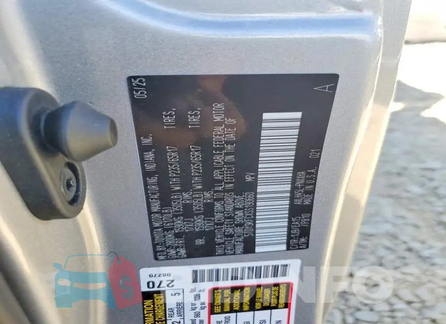 5TDYSKFCXSS190660 Photo# 14