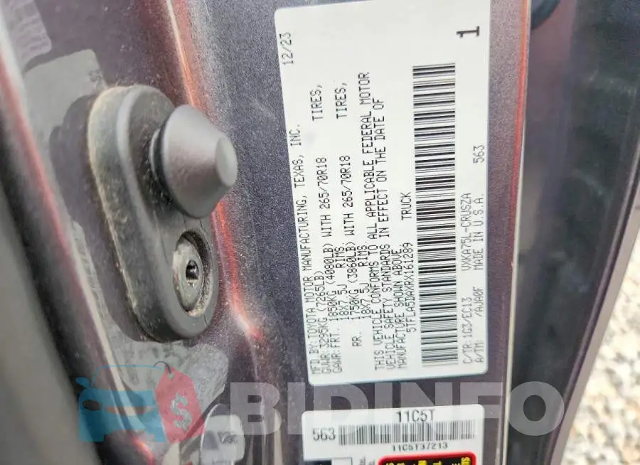 5TFLA5DAXRX161289 Photo# 12
