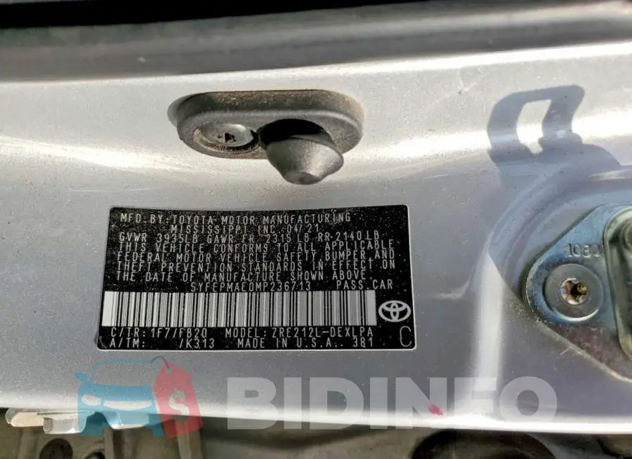 5YFEPMAE0MP236713 Photo# 12