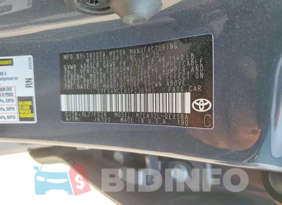 5YFS4MCE8SP236965 Photo# 12