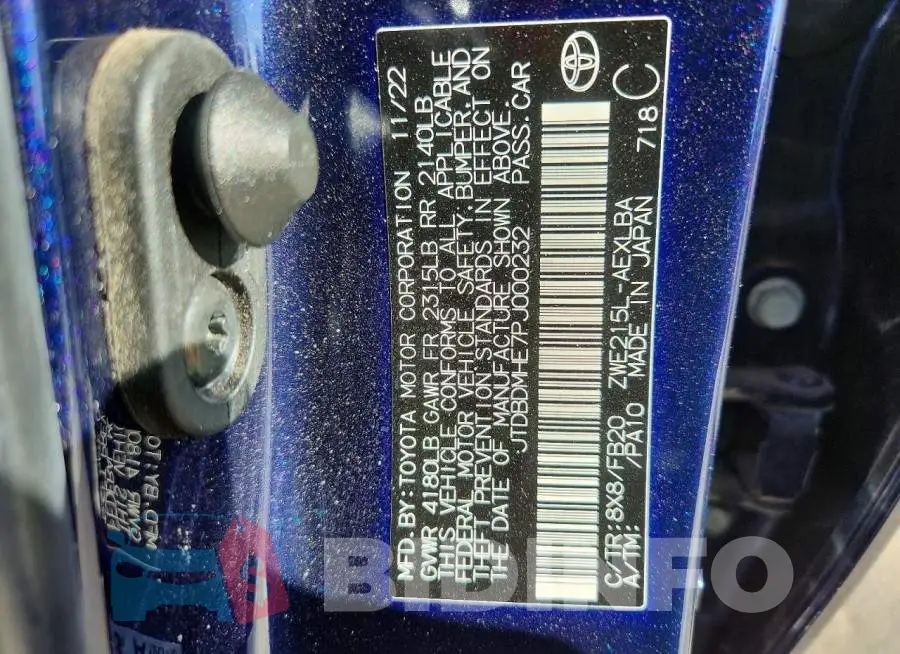 JTDBDMHE7PJ000232 Photo# 12