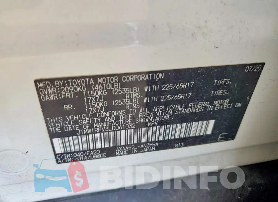 JTMW1RFV3LD061032 Photo# 14