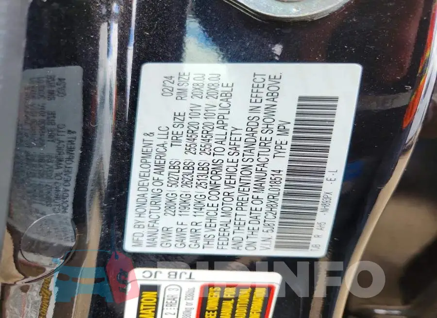 5J8TC2H8XRL018514 Photo# 12