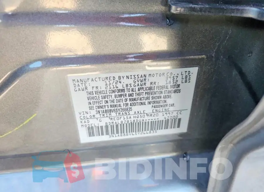 3N1AB8BV6SY266835 Photo# 12