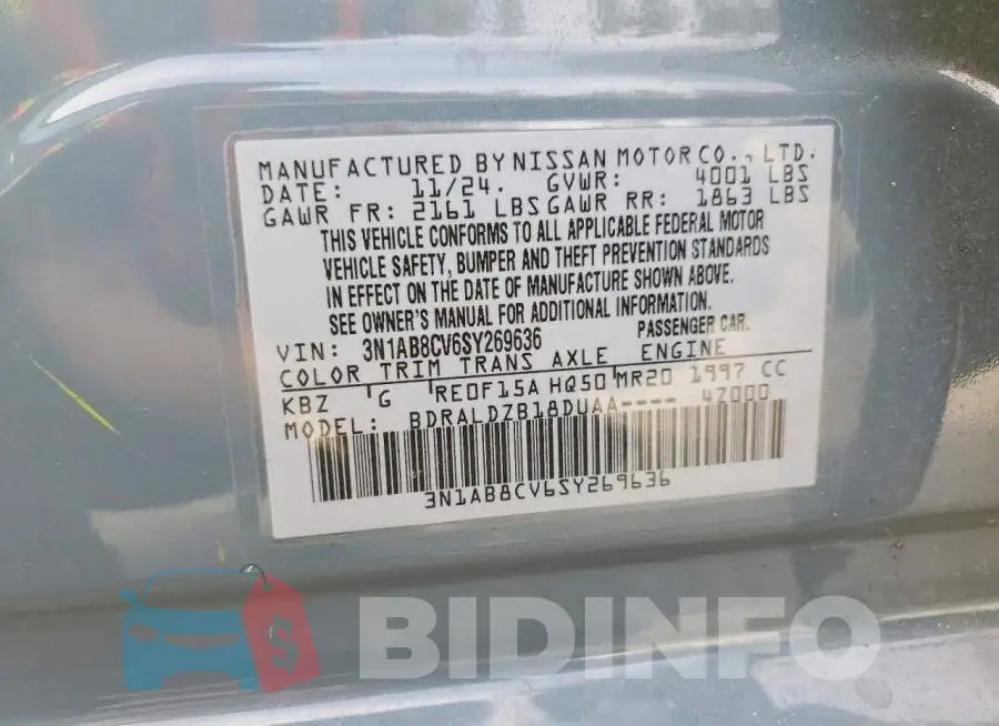3N1AB8CV6SY269636 Photo# 13