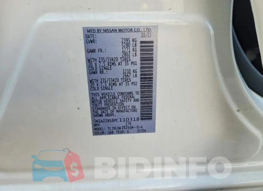 5N1AZ2BS8PC110318 Photo# 12