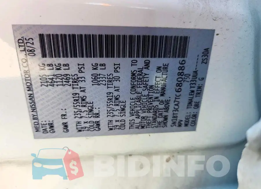 5N1BT3CA7TC680886 Photo# 14