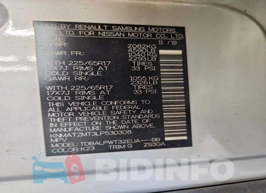 KNMAT2MT3LP530308 Photo# 13