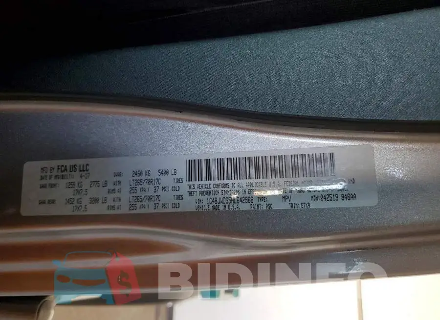 1C4BJWDG5HL642966 Photo# 13