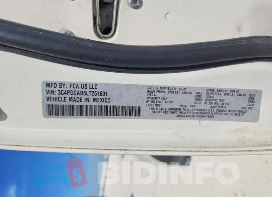 3C4PDCAB8LT261601 Photo# 12