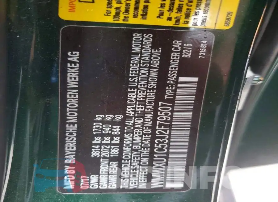 WMWXU1C53J2F79507 Photo# 13