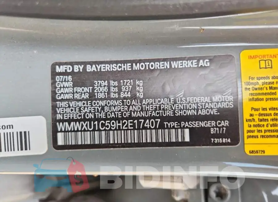 WMWXU1C59H2E17407 Photo# 12