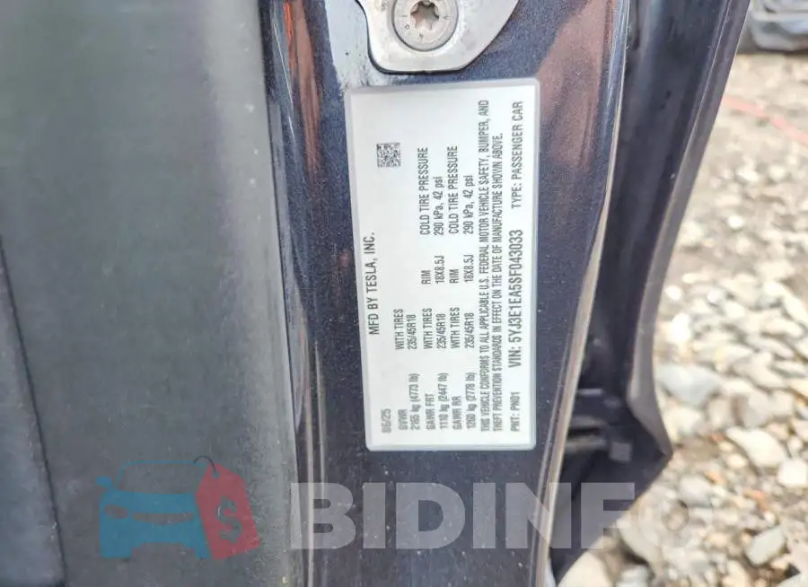 5YJ3E1EA5SF043033 Photo# 12