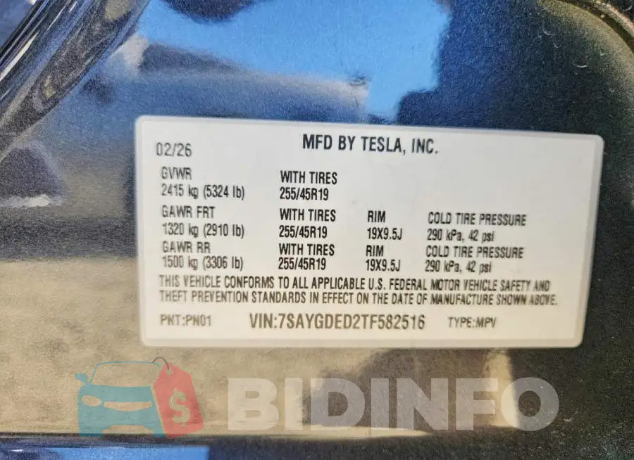 7SAYGDED2TF582516 Photo# 13