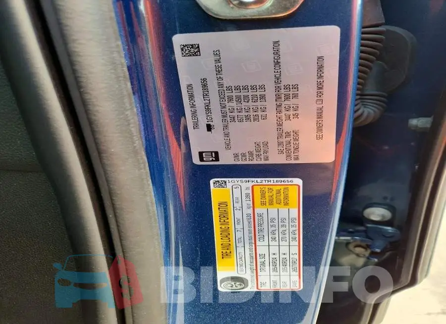 1GYS9FKL2TR189656 Photo# 13