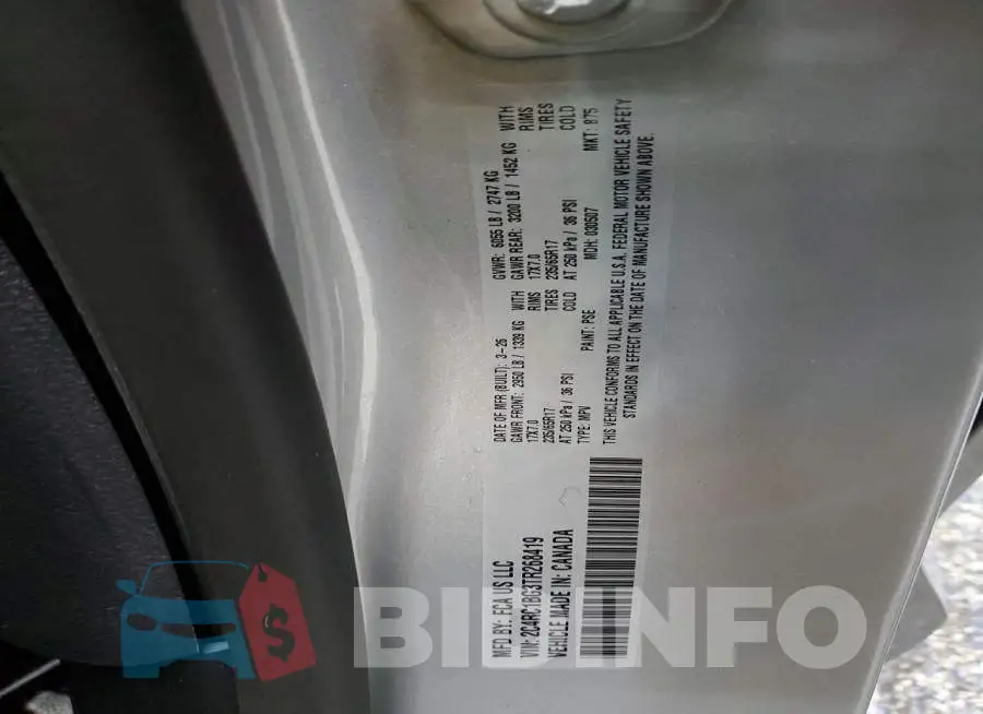 2C4RC1BG3TR268419 Photo# 13