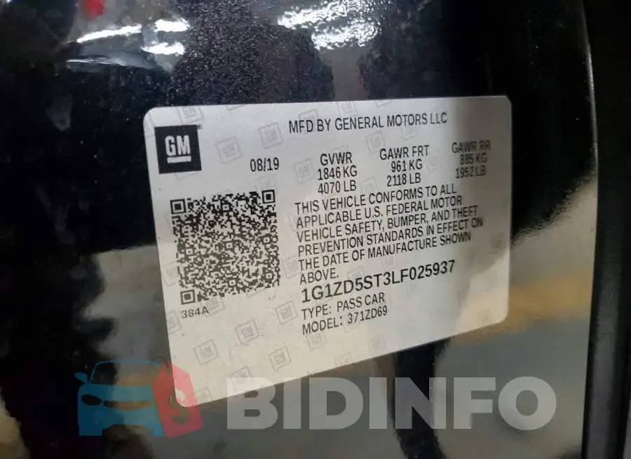 1G1ZD5ST3LF025937 Photo# 12