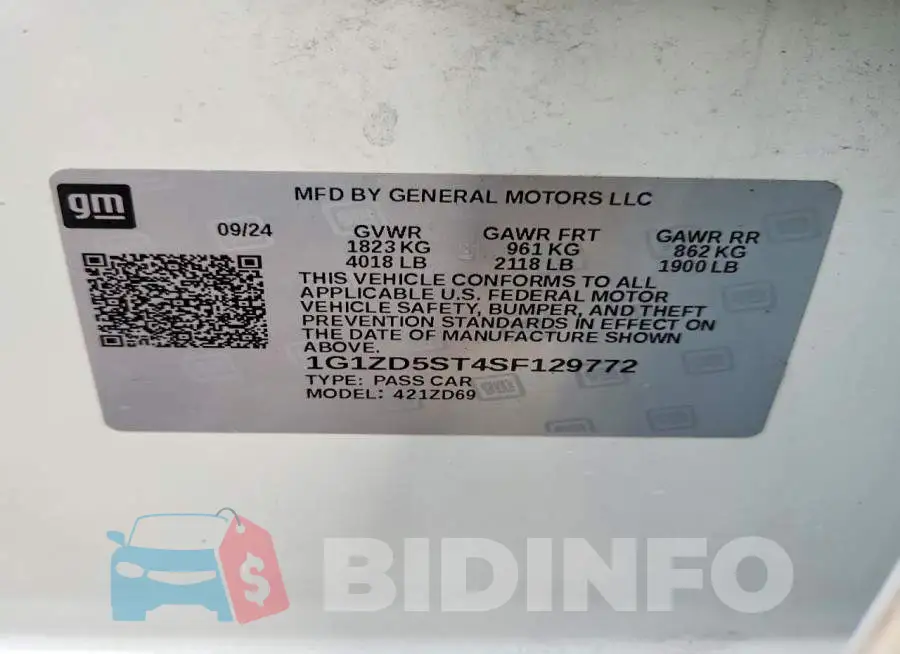 1G1ZD5ST4SF129772 Photo# 12