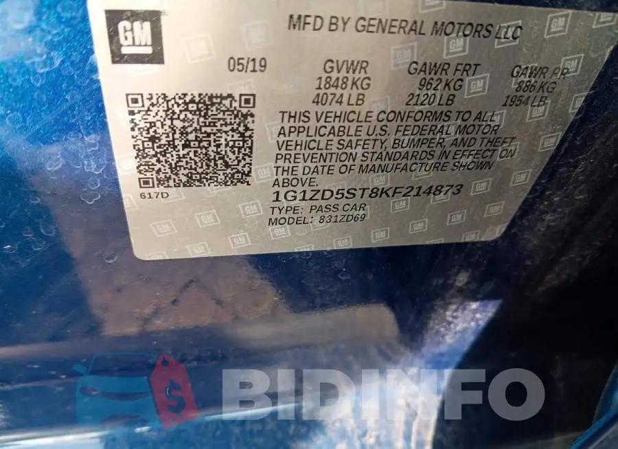 1G1ZD5ST8KF214873 Photo# 12