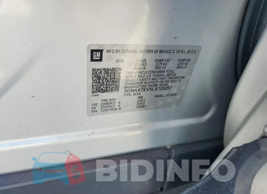 3GNAXTEV5LS720257 Photo# 13