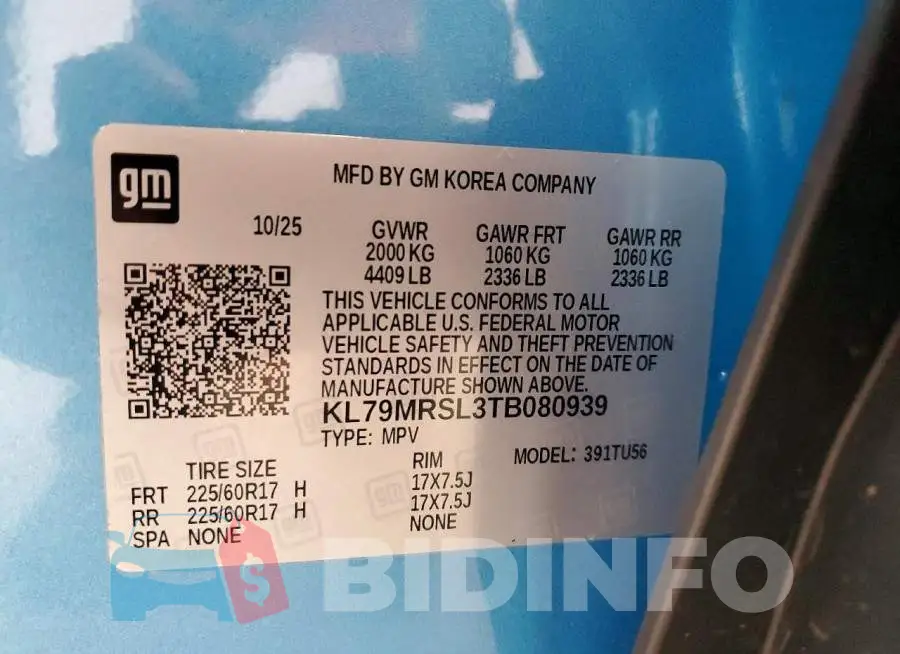 KL79MRSL3TB080939 Photo# 14