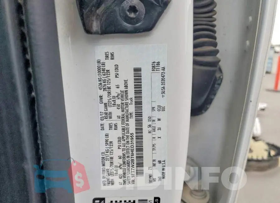 1FT7W2BT6HED31955 Photo# 13