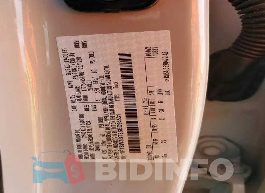 1FT8W3BT3SED94531 Photo# 12