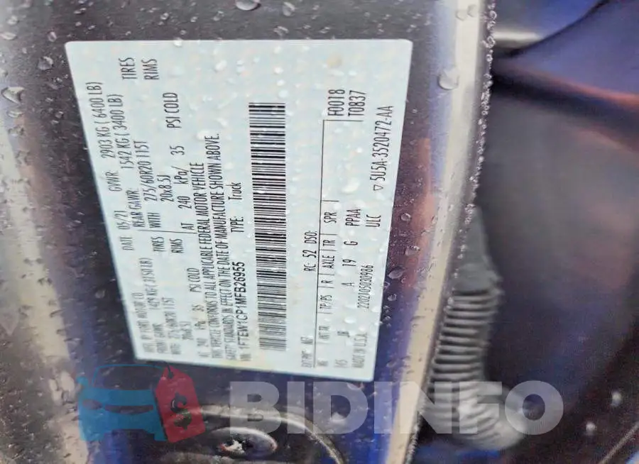 1FTEW1CP1MFB26955 Photo# 12