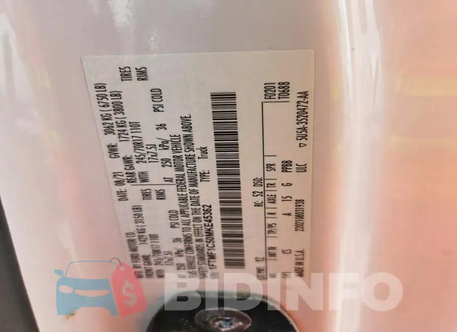 1FTMF1C50MKE45362 Photo# 13