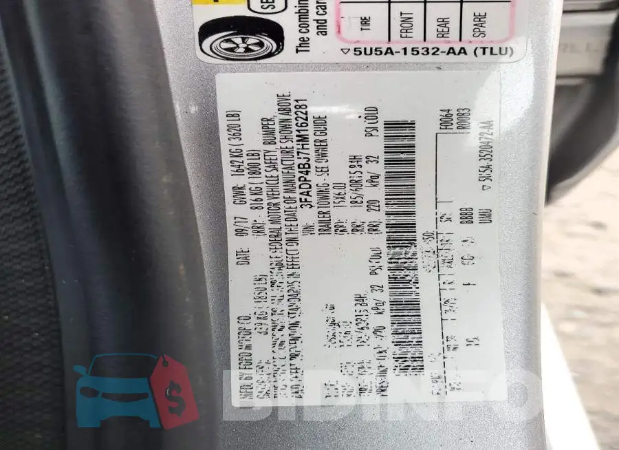 3FADP4BJ7HM162281 Photo# 12