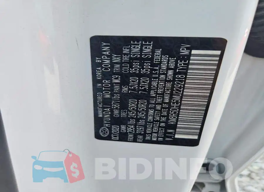 KM8R5DHE5MU229218 Photo# 14