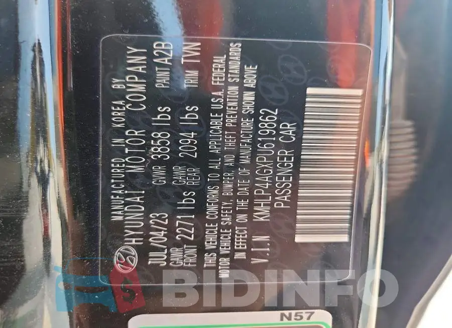 KMHLP4AGXPU619862 Photo# 12