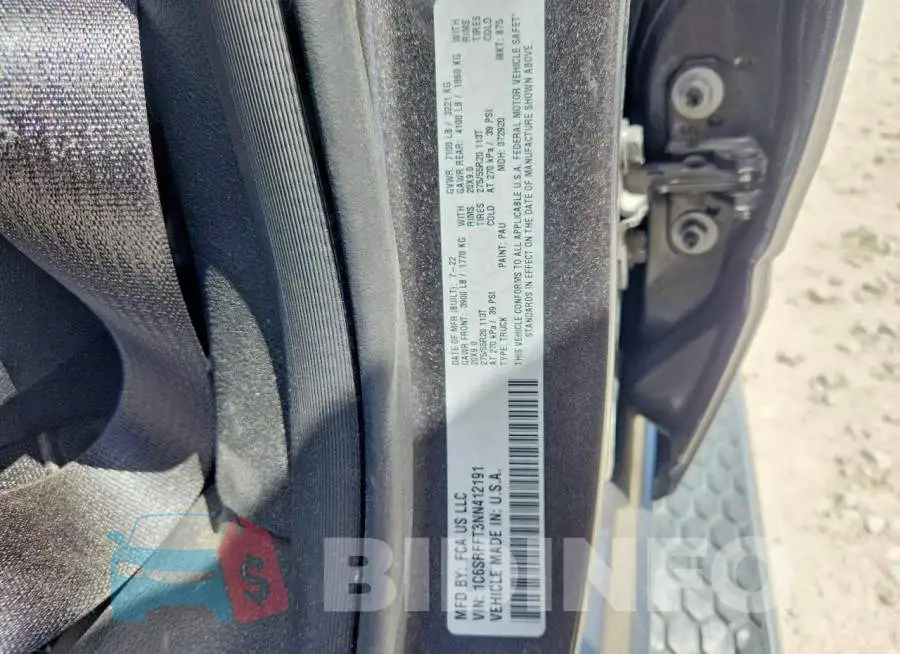 1C6SRFFT3NN412191 Photo# 12