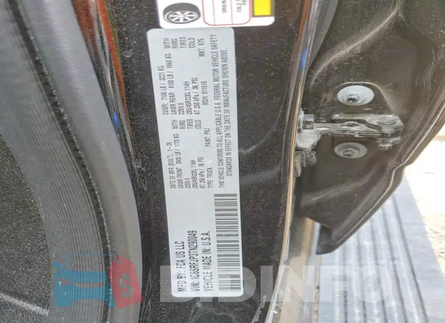1C6SRFJP3TN290049 Photo# 12