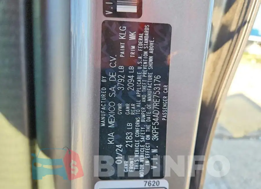 3KPF54AD7RE753176 Photo# 13
